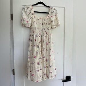 💗 NEW Disney Alice in Wonderland Smocked Puff Sleeve Dress – Size M – BoxLunch